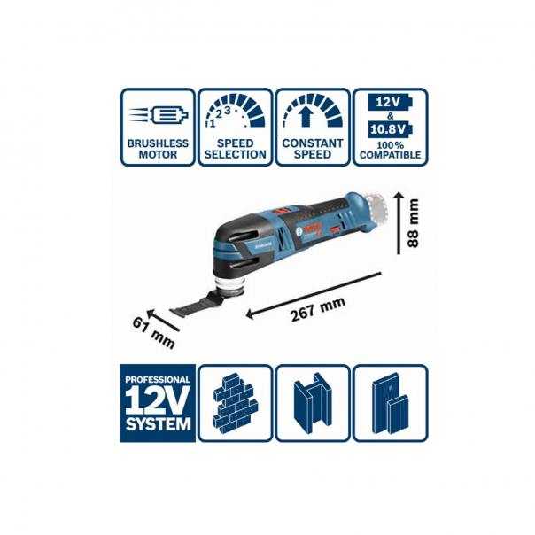 BOSCH GOP 12V-28 Professional. Cordless Multi-Cutter.