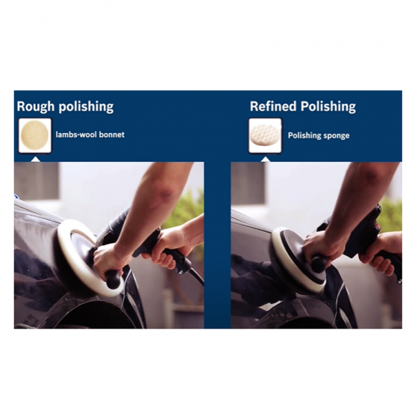 BOSCH GPO 950 Professional Vertical Car Polisher. 950W power. Light weight. Smooth polishing process.