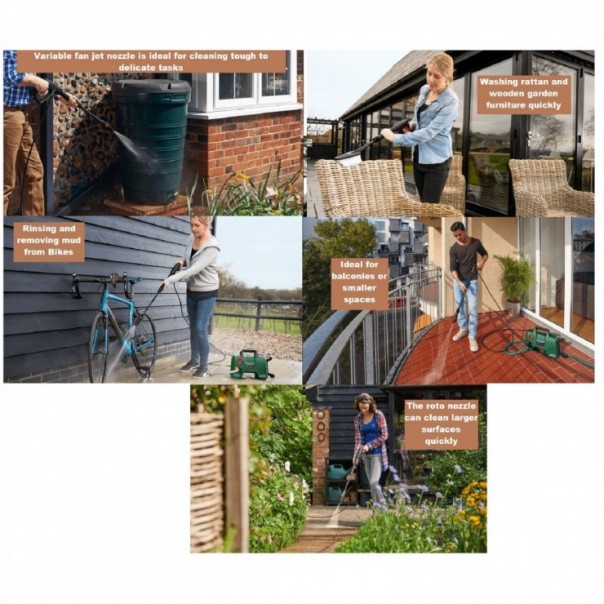 BOSCH EASY AQUATAK 110. High Pressure Washer / Cleaner. 1300W. 110bar.