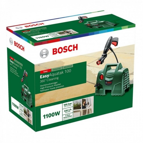BOSCH EASYAQUATAK 100. High pressure Washer / Cleaner. 1200W. 100bar.