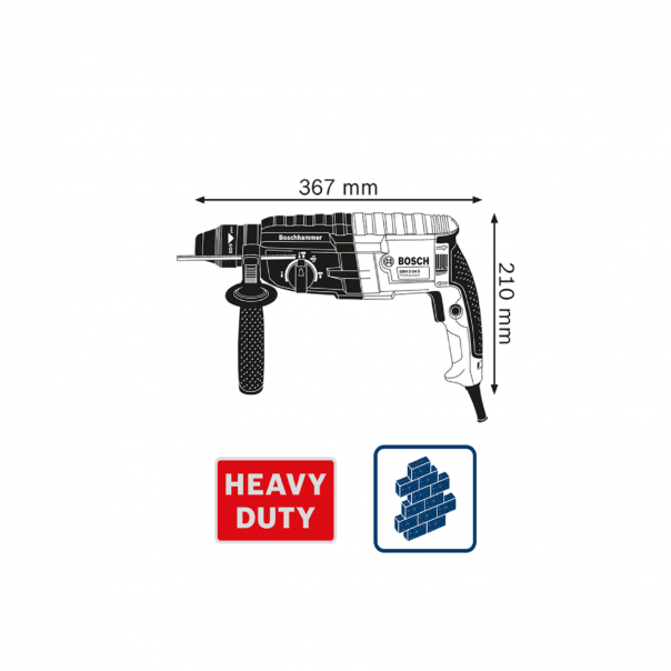 BOSCH GBH 2-24RE Rotary Hammer with SDS Plus. 790W.
