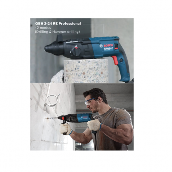 BOSCH GBH 2-24RE Rotary Hammer with SDS Plus. 790W.