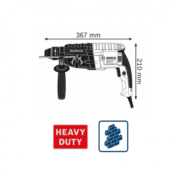 BOSCH GBH 2-24DRE Rotary Hammer with SDS Plus. 790W.