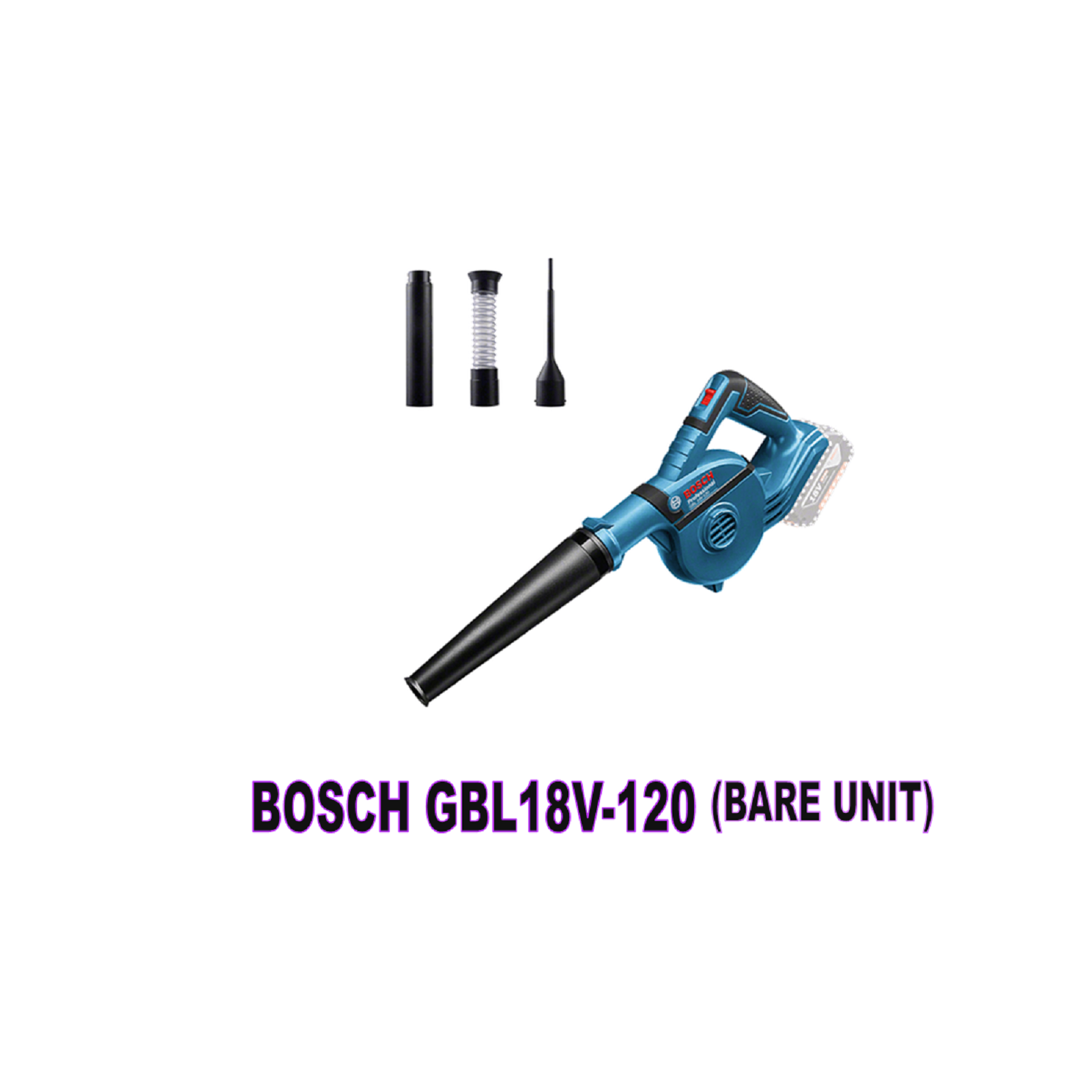 Bosch Cordless Blower GBL18V-120 Rechargeable 18V lithium Air Blower  Industrial Dust Blower Fan leaf blower