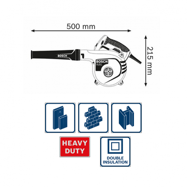 BOSCH GBL 82-270 Blower. Comes with Dust Extraction.
