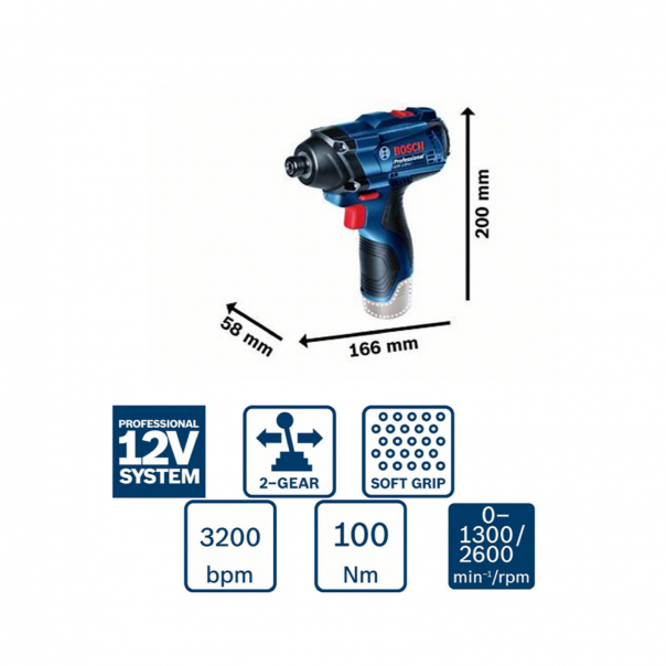 BOSCH GDR 120-Li Professional. Cordless Impact Driver / Wrench.