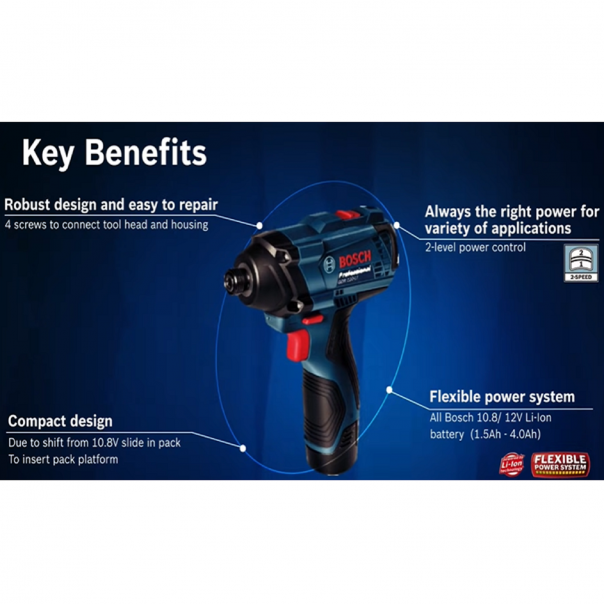 BOSCH GDR 120-Li Professional. Cordless Impact Driver / Wrench.