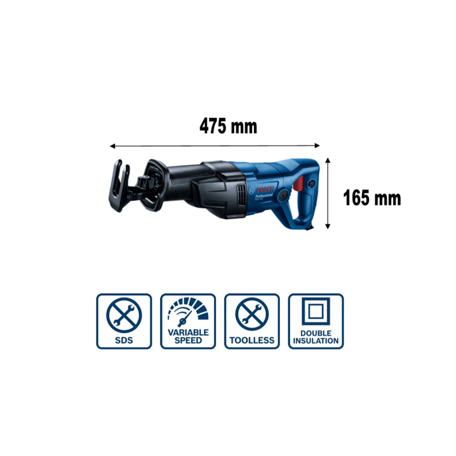 Buy BOSCH GSA 120 Professional Reciprocating Saw. 1200W. | Hammer and .