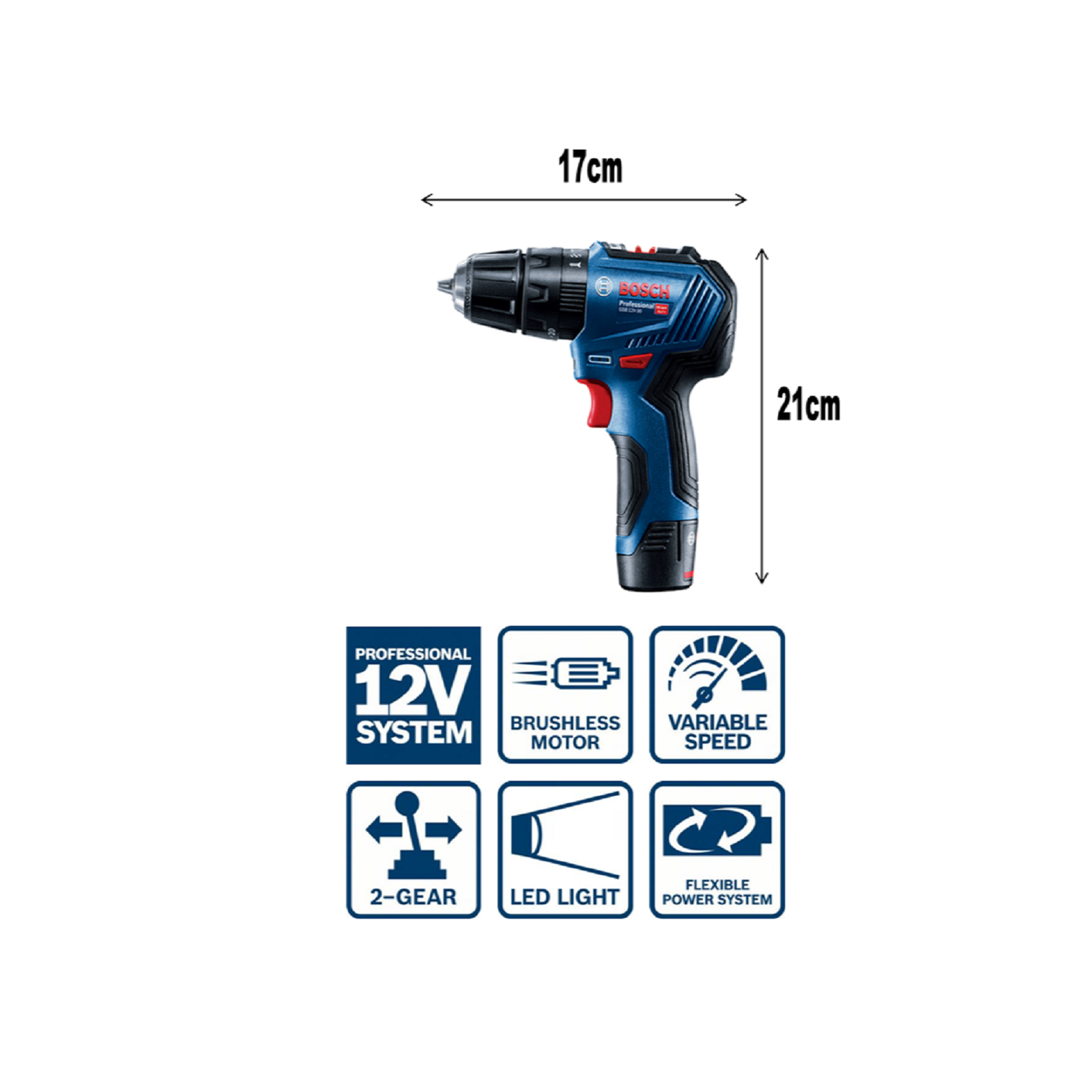 Buy BOSCH GSB 12V-30 Professional. Cordless Impact Drill/Driver