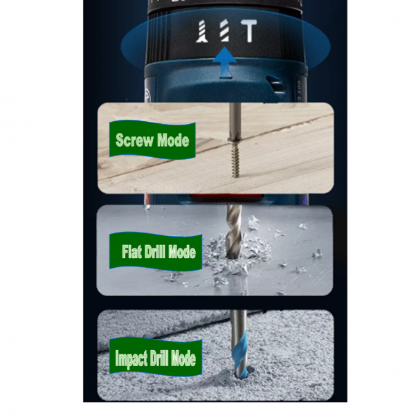 BOSCH GSB 185-LI. Cordless Combi Drill. Brushless Motor. 18V.