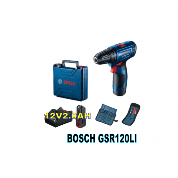 BOSCH GSR 120-Li Professional. Cordless Drill/Driver. 12V.