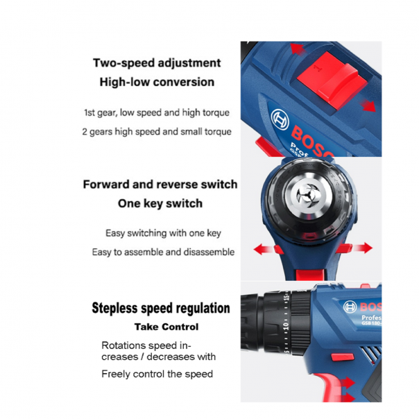 BOSCH GSB 180-LI Professional. Cordless Impact Drill. 18V.