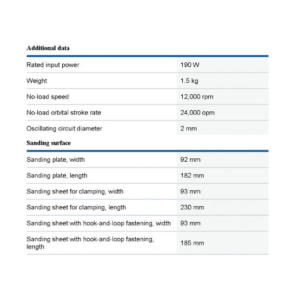 BOSCH GSS 2300 Professional Orbital Sander. 190W.