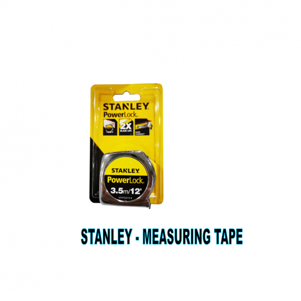 STANLEY Power Lock Steel Measuring Tape 3.5mtr/12'