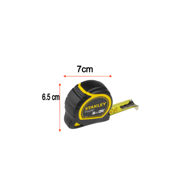 STANLEY Tylon Measuring Tape 8mtr/26'.