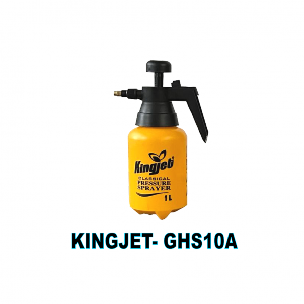 KINGJET 1ltr Hand-Held Pressure Sprayer. Portable. Garden Sprayer. Water Sprayer.