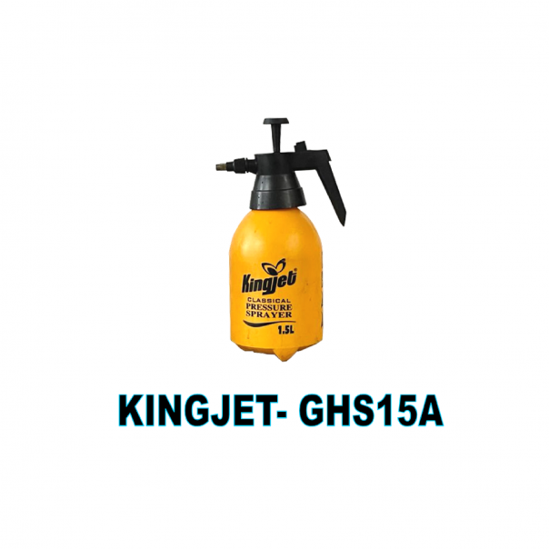 KINGJET 1.5ltr Hand-Held Pressure Sprayer. Portable. Garden Sprayer. Water Sprayer.