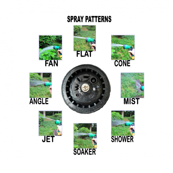 Gardening Spray Gun. Adjustable spray. Hose Spray Gun. Hose Gun. 6 different spray pattern.