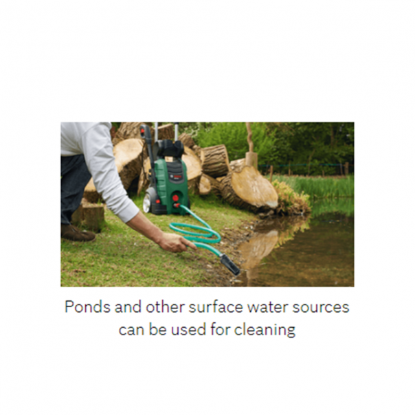 BOSCH Self Priming Kit. 3mtr Hose for BOSCH Aquatak Pressure Washers. Comes with coupling and valve.