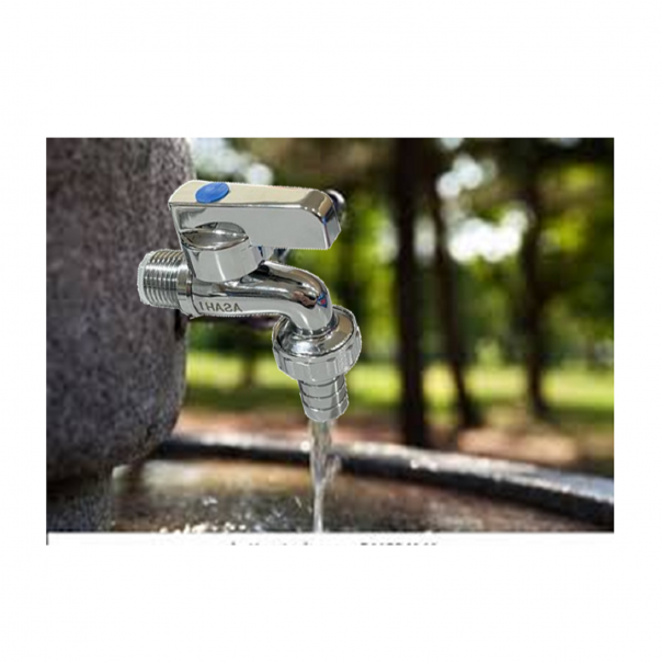 Garden Tap comes with Lever Handle. 1/2".