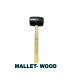 Rubber Mallet with Wooden Handle. 16Oz & 24Oz.