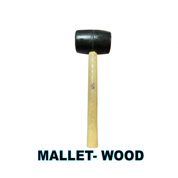 Rubber Mallet with Wooden Handle. 16Oz & 24Oz.