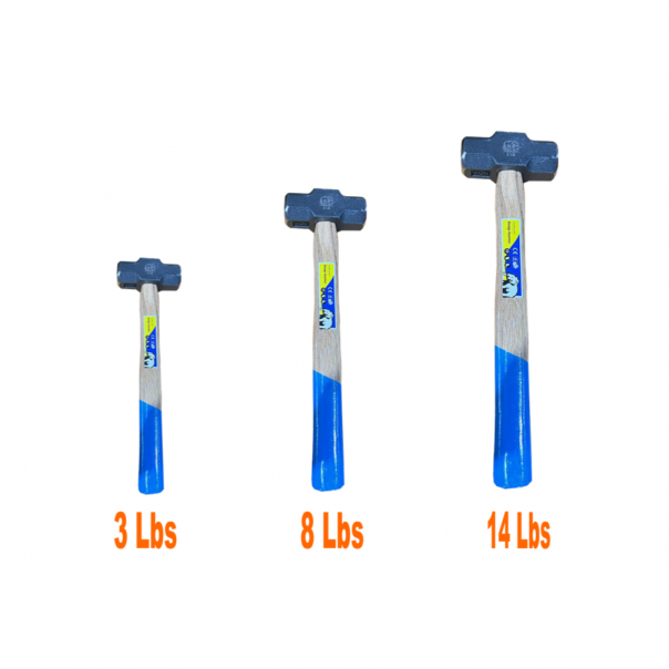 ELEPHANT Sledge Hammer with Fiberglass Handle. 2lbs to 20lbs. Double Face.