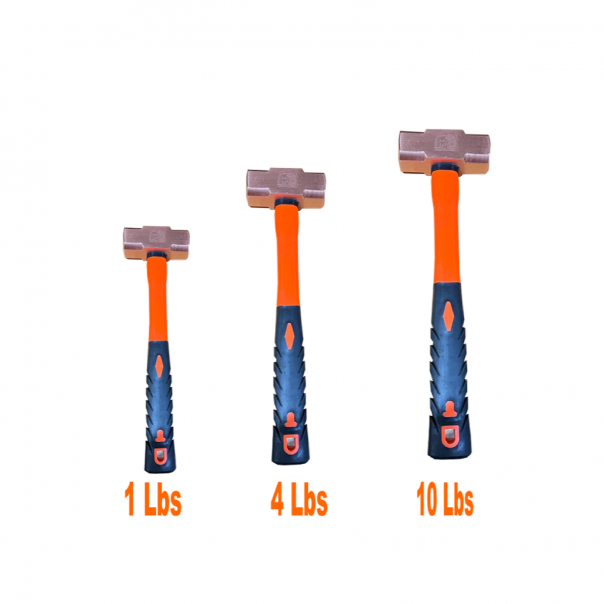 ELEPHANT Copper Sledge Hammer with Fiberglass handle. 1lbs to 10lbs.