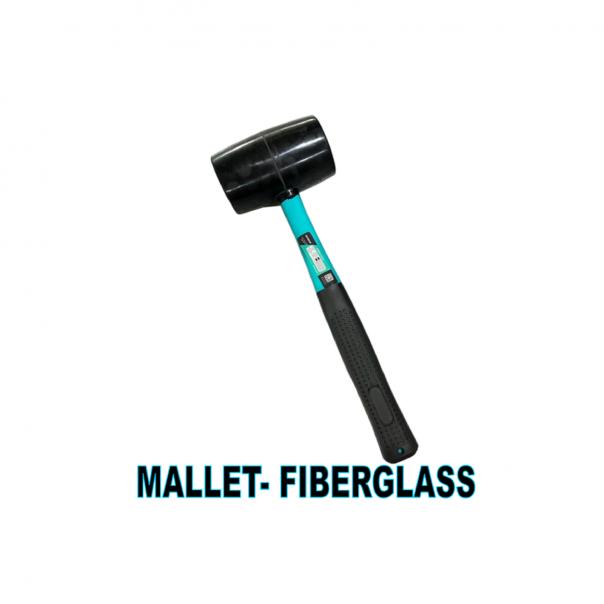 Rubber Mallet with Fiberglass Handle. 16Oz & 24Oz.