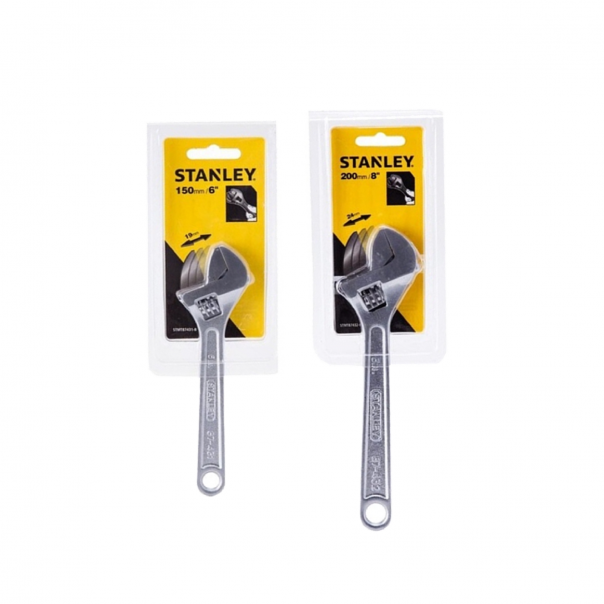 STANLEY Adjustable Wrench. 6" to 12".