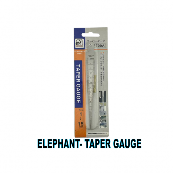 ELEPHANT Taper Gauge. Stainless Steel.