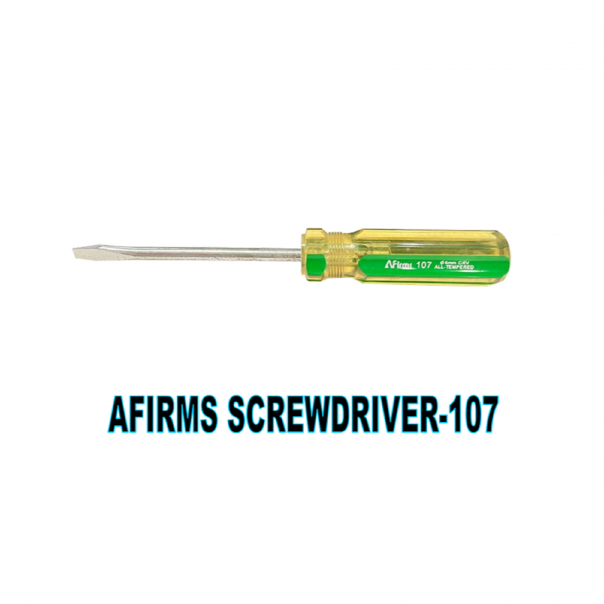 AFIRMS Screwdriver 107. Flat/slotted head (-) / Philips head (+). Size 4 to 12 Inch.