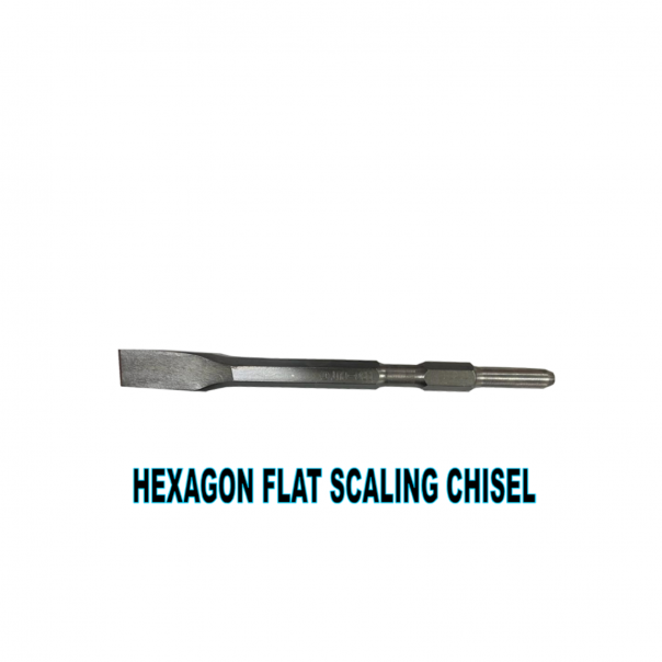 Hexagon Flat Scaling Chisel 17mm x 280mm x 25mm, 17mm x 280mm x 50mm and 17mm x 280mm x 75mm.