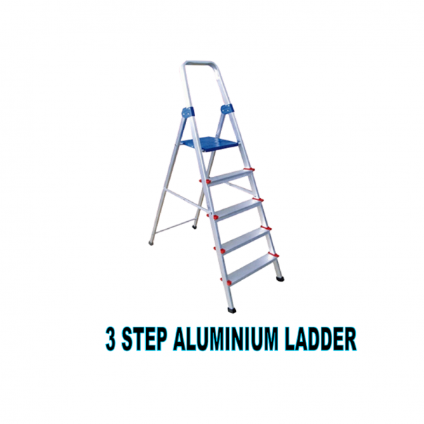 Buy 3 Step Household Ladder. 150kg Load. Light Weight. | Hammer and Wrench