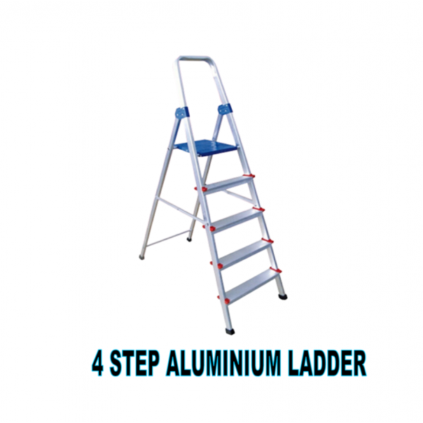 Buy 4 Step Household Ladder. 150kg Load. Light Weight. | Hammer and Wrench