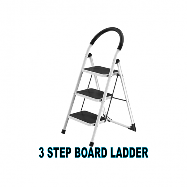 3 Step Broad Step Family Ladder. 150kg Load.