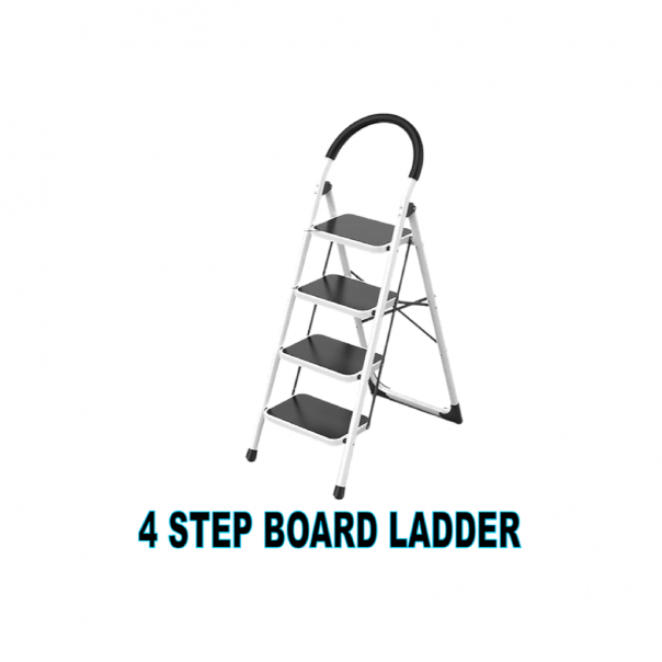 4 Step Broad Step Family Ladder. 150kg Load.