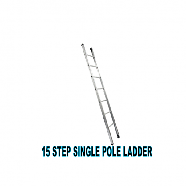 Single Pole Ladder. Aluminium. 15 Step. 16ft / 5mtr.