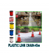 Plastic Link Chain. 6mm. 45Mtr per roll. Red & White.