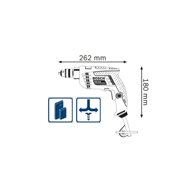 BOSCH GSB 10RE Professional. Impact Drill. 500W. Comes with accessories.
