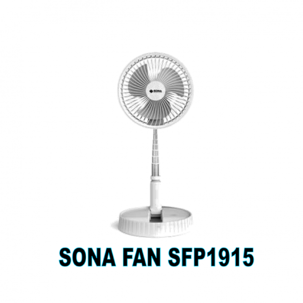 SONA Foldable Portable Fan. 8". SFP 1915.