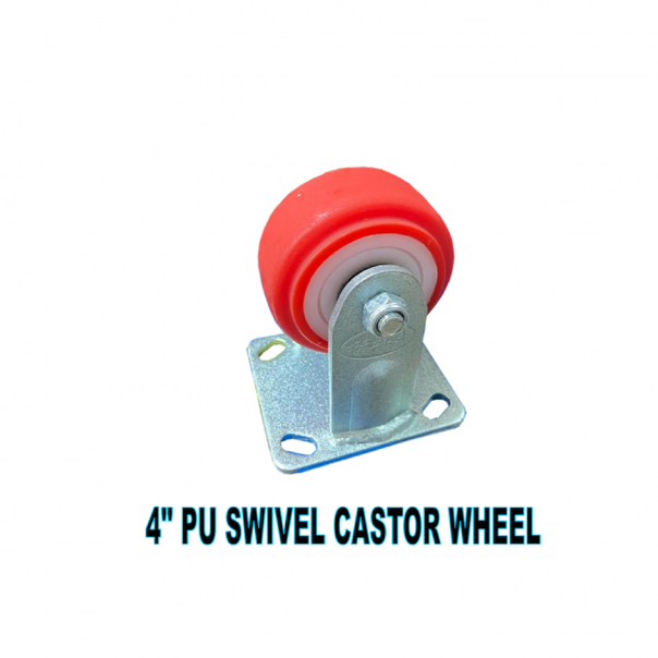 4" PU Swivel Castor Wheel without Brake