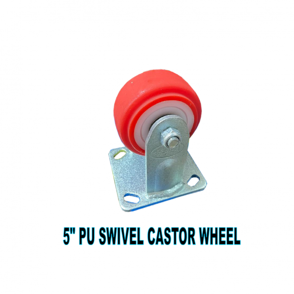 5" PU Swivel Castor Wheel without Brake