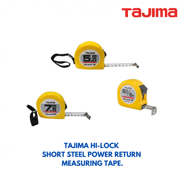 TAJIMA Measuring Tape Hi-Lock 5mtr & 7.5mtr.