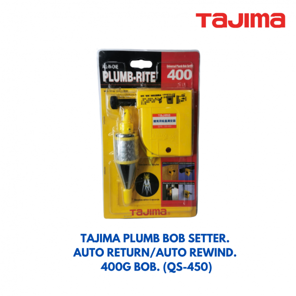 TAJIMA Plumb Bob Setter. Auto return/Auto rewind. 400G bob