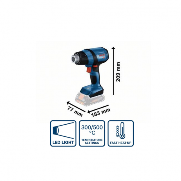 BOSCH GHG 18V-50 Professional. Cordless Hot Air Gun / Heat Gun.