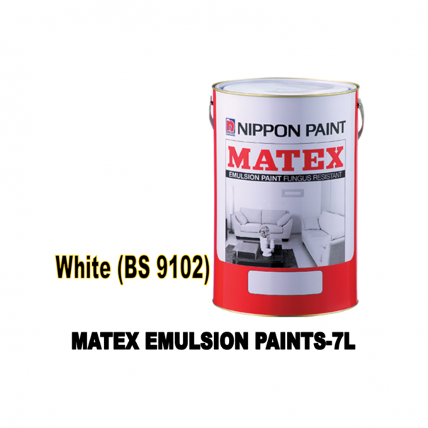 NIPPON Matex Emulsion Paint. 7ltr. For interior wall & ceiling.
